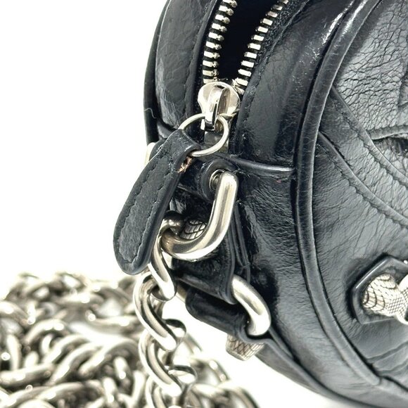 BALENCIAGA 722781 Luca Goal Heart Chain Bag Crossbody Shoulder Bag - Picture 9 of 14